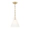 Z-Lite Alaric 1 Light Pendant, 10in. W x 10.75in. H, Modern Gold 3042P10-MGLD - alternate 1